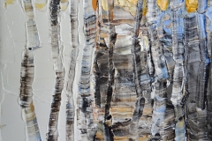 Birken. Januar / Öl/Leinwand / 13x18