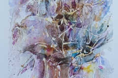 Blumenstudie / Aquarell / 17 x 24