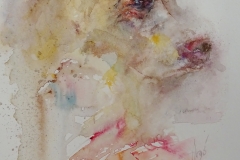 Hund im Profil / Aquarell / 17 x 24