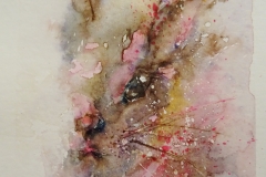 Hase im Profil / Aquarell / 10 x 15