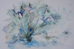 Frühlingsblumen / Aquarell / 40 x 30