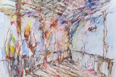 Impressionen / Aquarell/Ölpastellkreide / 40 x 30