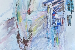 Impressionen / Aquarell/Ölpastellkreide / 30 x 40