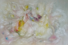 Stilleben mit weißen Blüten / Öl/Leinwand / 90x60 / - nicht zu erwerben -