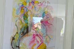 Blumen Bunt / Pastellkreide/Mischtechnik / 29x42