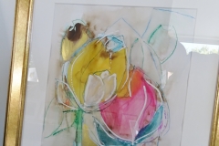 Zwei Tulpen / Pastellkreide/Mischtechnik / 29x42 / - nicht zu erwerben -