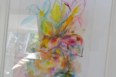 Blumenstrauß Bunt / Pastellkreide/Mischtechnik / 29x42 / - verkauft -