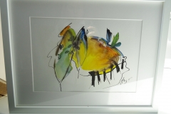 Zwei Bäume / Aquarell / 29x20 / - nicht zu erwerben -