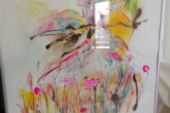 Auf der Wiese / Pastellkreide/Mischtechnik / 48,5x59 / - verkauft -