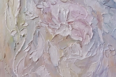 Stilleben Weiß / Öl/Leinwand/Strukturpaste / 40x50