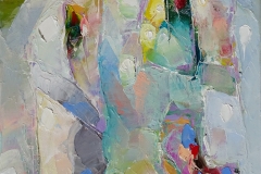 Lichter in der Stadt / Öl/Leinwand / 18 x 24 / - verkauft -