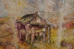 Der Ziehbrunnen / Öl/Leinwand / 24x18 / - nicht zu erwerben -