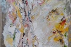 Birken. April / Öl/Leinwand / 24x30 / - nicht zu erwerben -