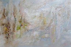 Landschaft Blau / Öl/Leinwand / 100x70