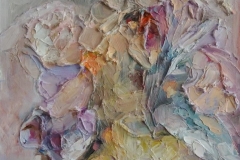 Stilleben Bunt / Öl/Leinwand/Strukturpaste / 40x50