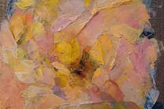 Blumen in Rosa / Öl/Leinwand / 20x20