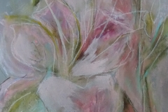 Pink Lily / Pastellkreide / 24x32 / - verkauft -