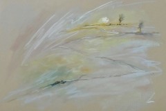 einfache Perspektive Nr 1 / Pastellkreide / 42x29