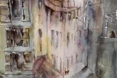 Stadtmotive / Aquarell/Mischtechnik / 24 x 31