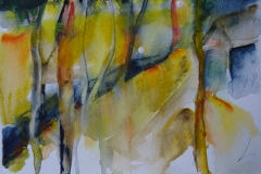 Allee / Aquarell / 18x13