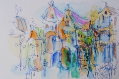 List / Aquarell/Mischtechnik / 14,8 x 10,6 / - verkauft -