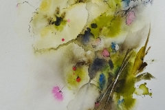 Blumenstudie / Aquarell/Mischtechnik / 17 x 24