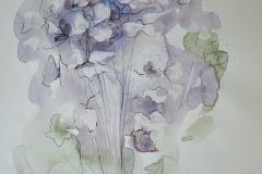 Blumenstudie / Aquarell/Mischtechnik / 20 x 24