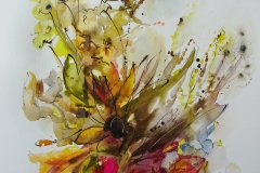 Blumenstudie / Aquarell/Mischtechnik / 51 x 65