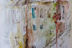 List / Aquarell/Mischtechnik / 20 x 25