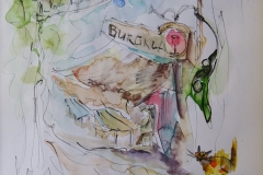 Altstadt / Aquarell/Mischtechnik / 20 x 25