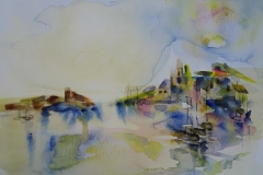 Übung nach Turner / Aquarell / 24 x 17