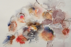 Blumenstudie / Aquarell / 32 x 24