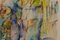 In der Blauen Vase / Aquarell / 8x10 / - nicht zu erwerben -