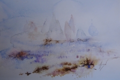 Strandskizze / Aquarell / 29 x 21