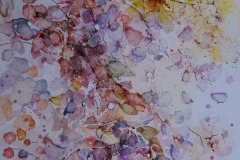 Blumenstudie / Aquarell / 21 x 29