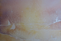 Strandskizze / Aquarell / 19 x 16