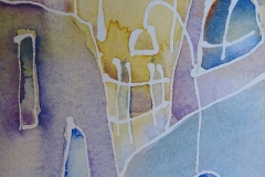 Griechische Motive / Aquarell / 11 x 16